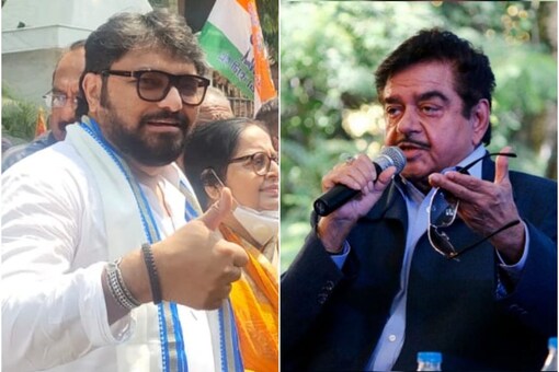 Babul Supriyo (L) is TMC's candidate from the Ballygunge assembly seat while Shatrughan Sinha will contest from the Asansol Lok Sabha seat for the party. (File images)
