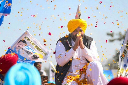 Bhagwant Mann during election rally (Image by PTI)