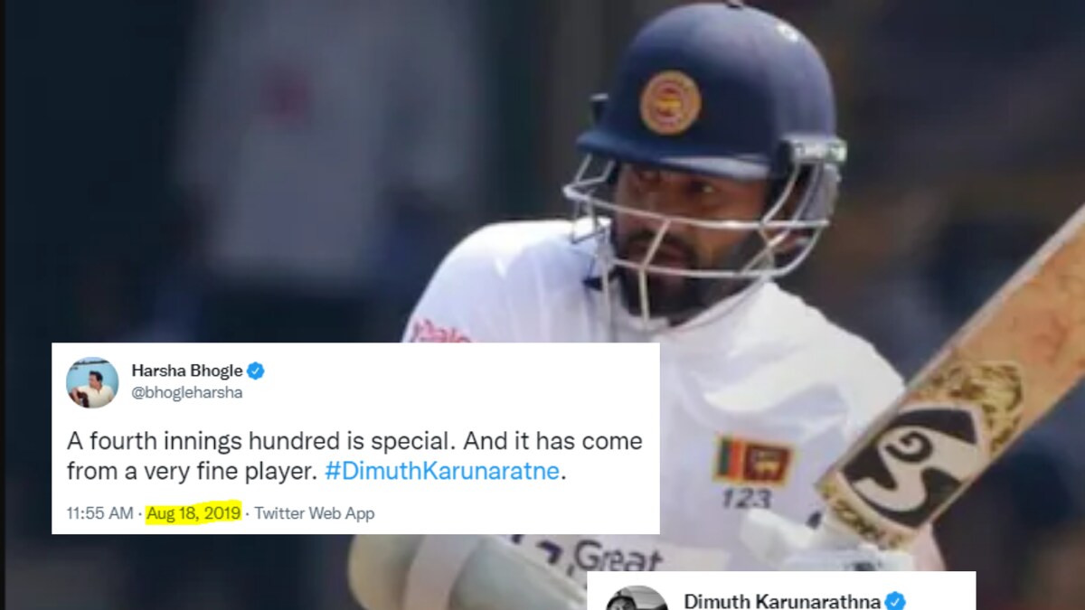 Dimuth Karunaratne Responds to Harsha Bhogle's 2019 Tweet, Cricket Fans Say 'You're Late'