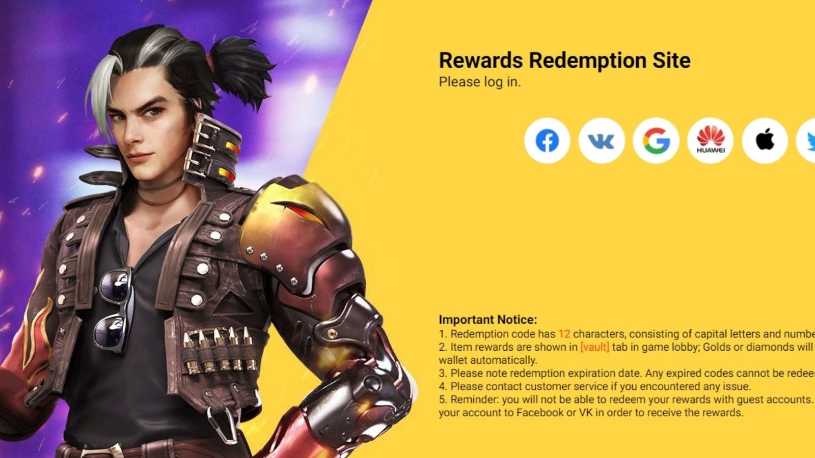 Garena Free Fire redeem codes for February 10, 2022; all rewards