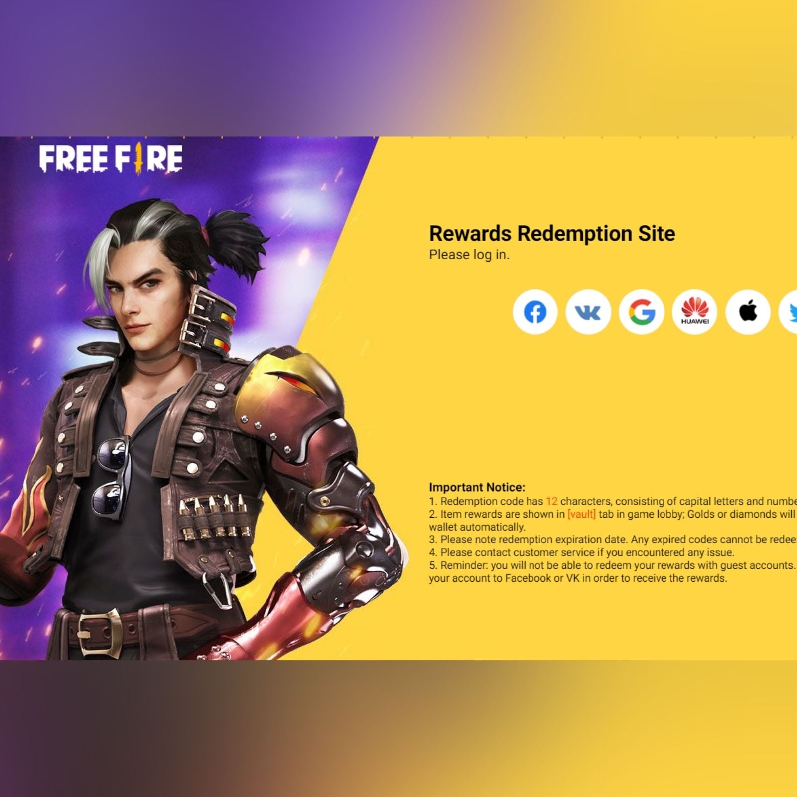 garena free fire max codes: Garena Free Fire Max free codes