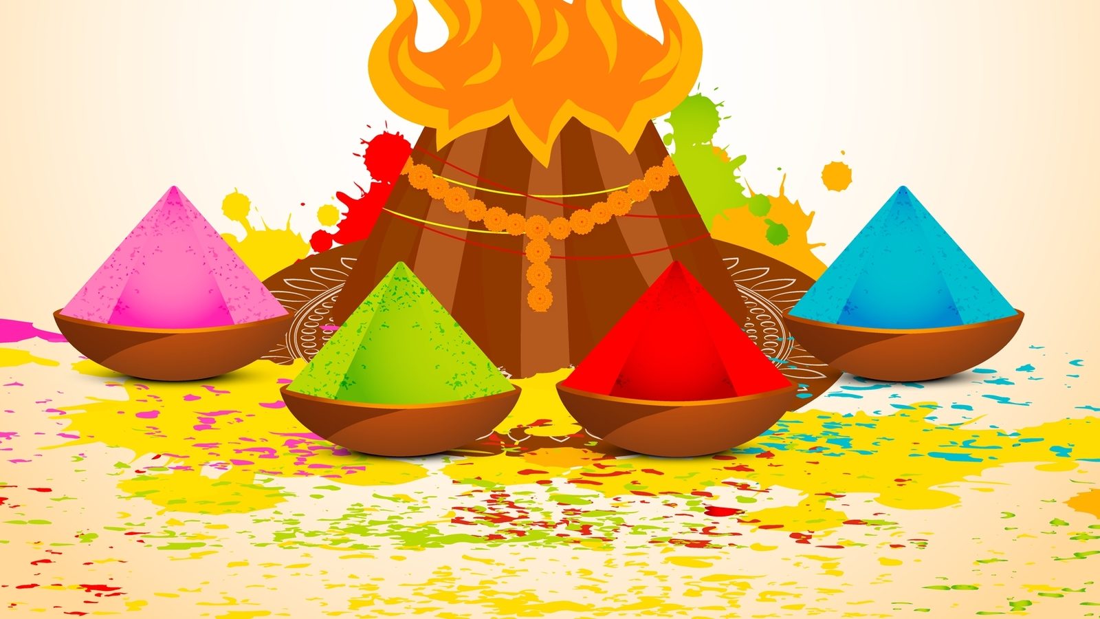 holi festival clipart