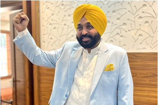 Mann, 48, was elected twice as a Member of Parliament from Sangrur parliamentary constituency before his legislative assembly debut this time.(Photo credit: Twitter/@AamAadmiParty)