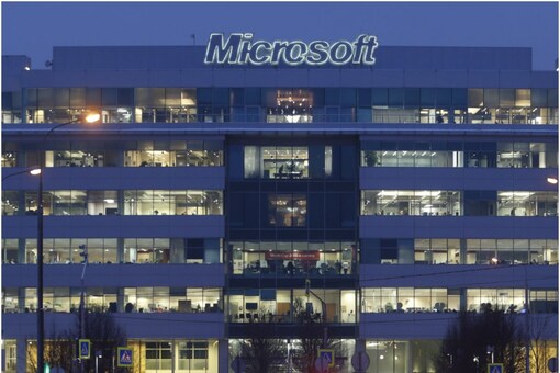A view shows a building, which houses the office of Microsoft company, in Moscow, Russia. (Image: Reuters file)
