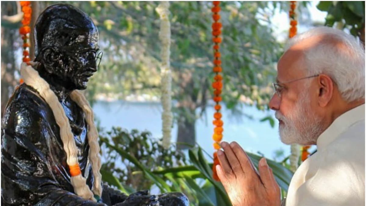 92nd Anniversary of Dandi March: PM Modi Remembers Mahatma Gandhi, Shares Video of His Speech at National Salt Satyagraha Memorial