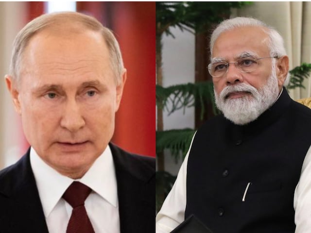Indian state-run companies hold stakes in Russian oil and gas fields, while Russian entities including Rosneft own a majority stake in Indian refiner Nayara Energy. Russian President Vladimir Putin (L) and Prime Minister Narendra Modi. [Image: Reuters]