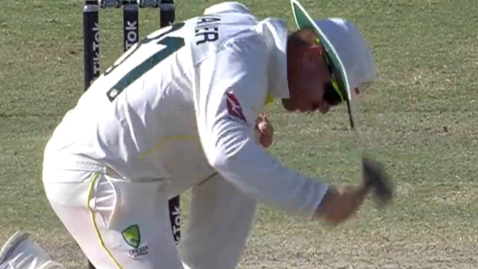 WATCH David Warner Repairs Karachi Pitch With 'Thor Hammer' After Pat