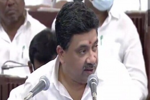 Tamil Nadu finance minister Palanivel Thiagarajan presenting the Budget. (Image: ANI) 