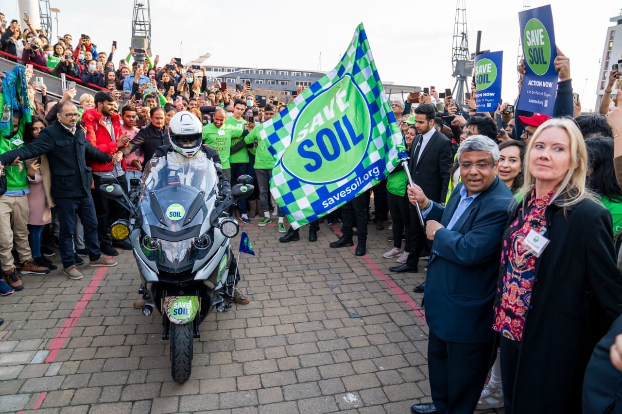 Save Soil Movement: Sadhguru Kicks Off 100-Day Motorcycle Journey From London