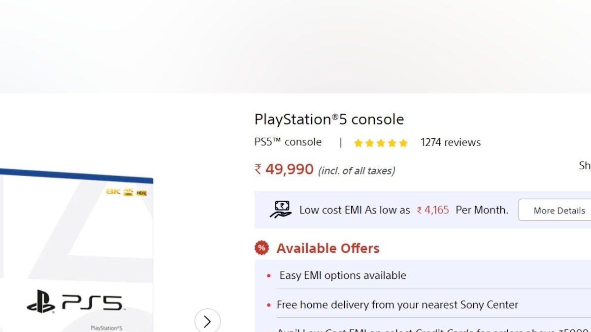 Sony PlayStation 5 Restock in India: Price, Where to Buy and Offers