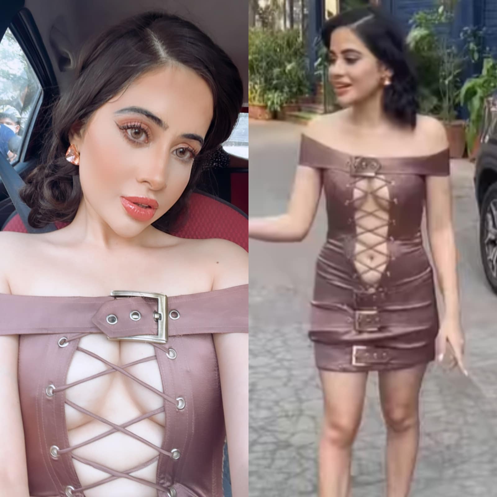Urfi Javed's dress made up of 'safety pins' creates buzz on internet | WATCH
