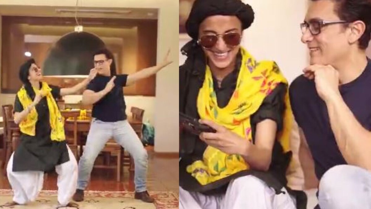 Aamir Khan Flaunts His Bhangra Steps With Influencer Ruhee Dosani, Celebrates Baisakhi; Watch Video