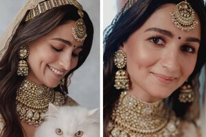 Alia Bhatt Shares New Photos From Her Wedding Day, See The Gorgeous Bride Pose With Her Pet Cat And More