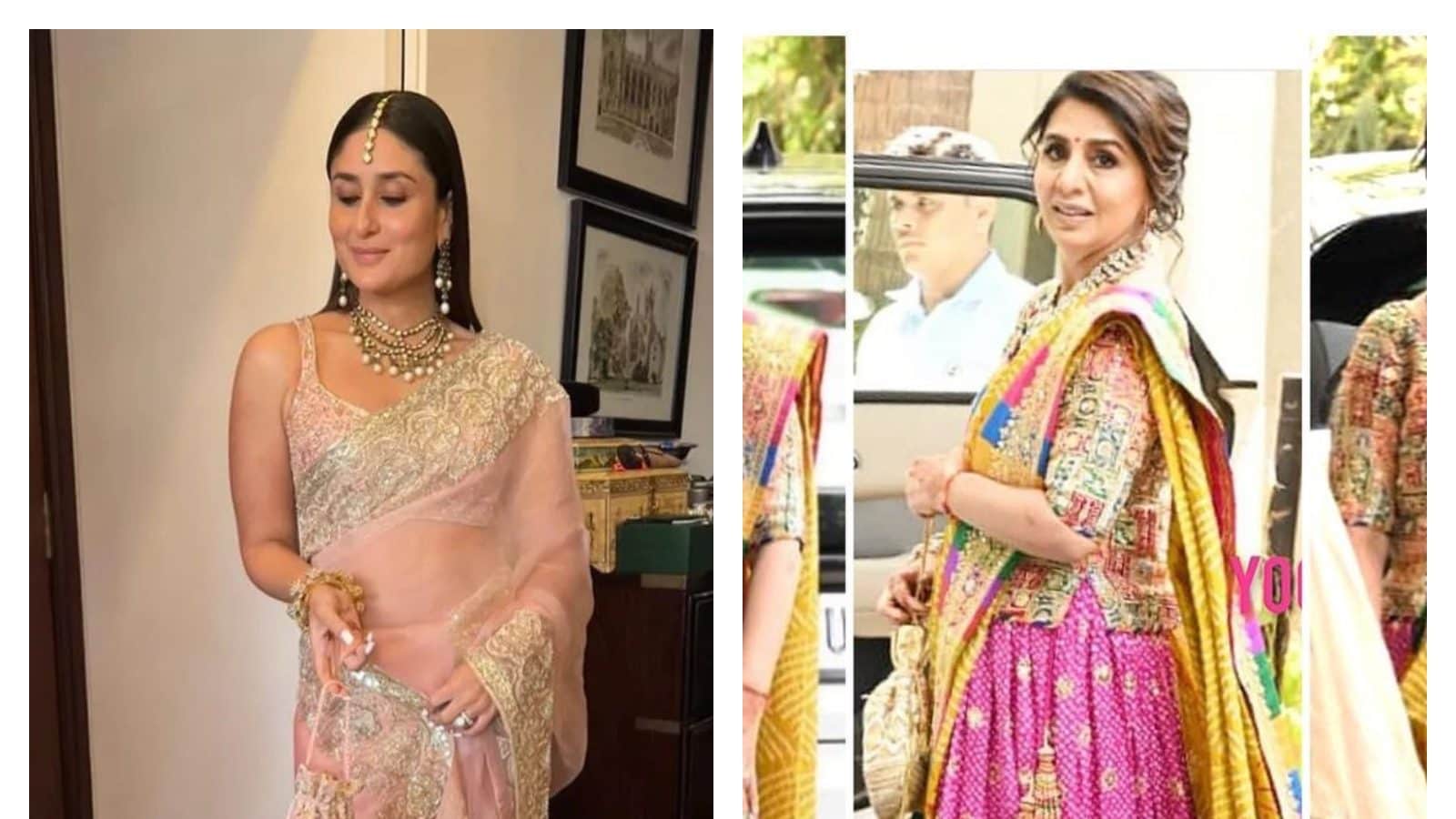Ranbir Kapoor-Alia Bhatt Wedding: Kareena Kapoor Khan & Sister Karisma Look  Stunning In Tradational Outfits As They Arrive At RK's Vastu House For  Mehendi
