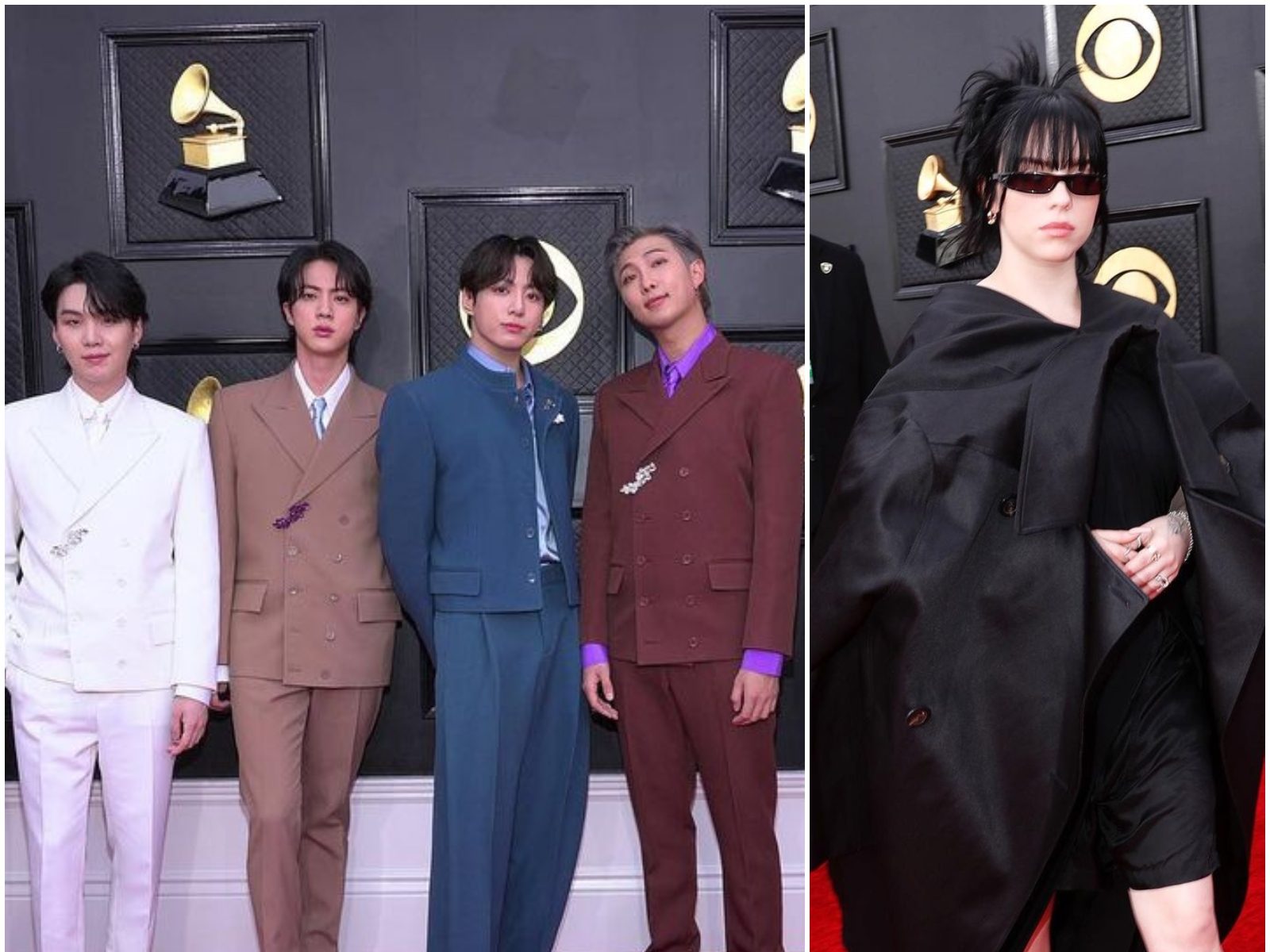 BTS wore Louis Vuitton @ 2022 Grammy Awards