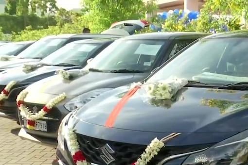Ideas2IT Technologies gifted 100 cars to as many of its employees (Image: ANI)