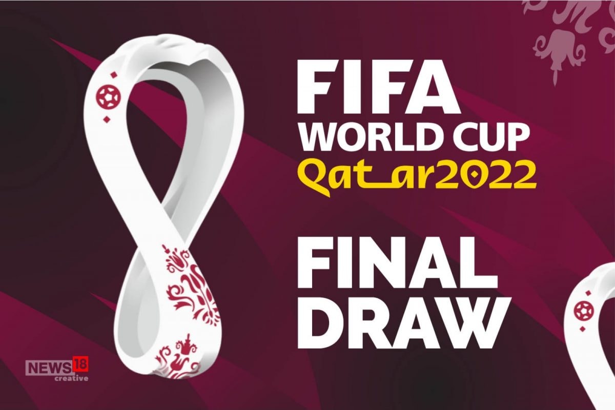 Fifa World Cup Qatar 2022 official Logo Black Champion Symbol