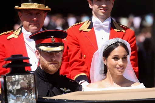 File photo of Prince Harry and Meghan Markle after their wedding. (Reuters)