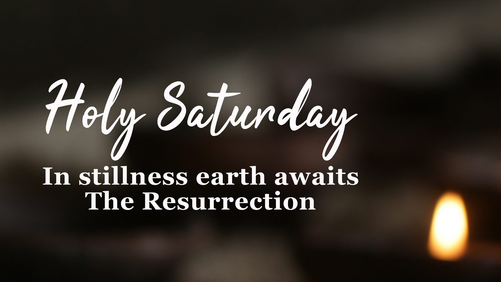 Holy Saturday 2022