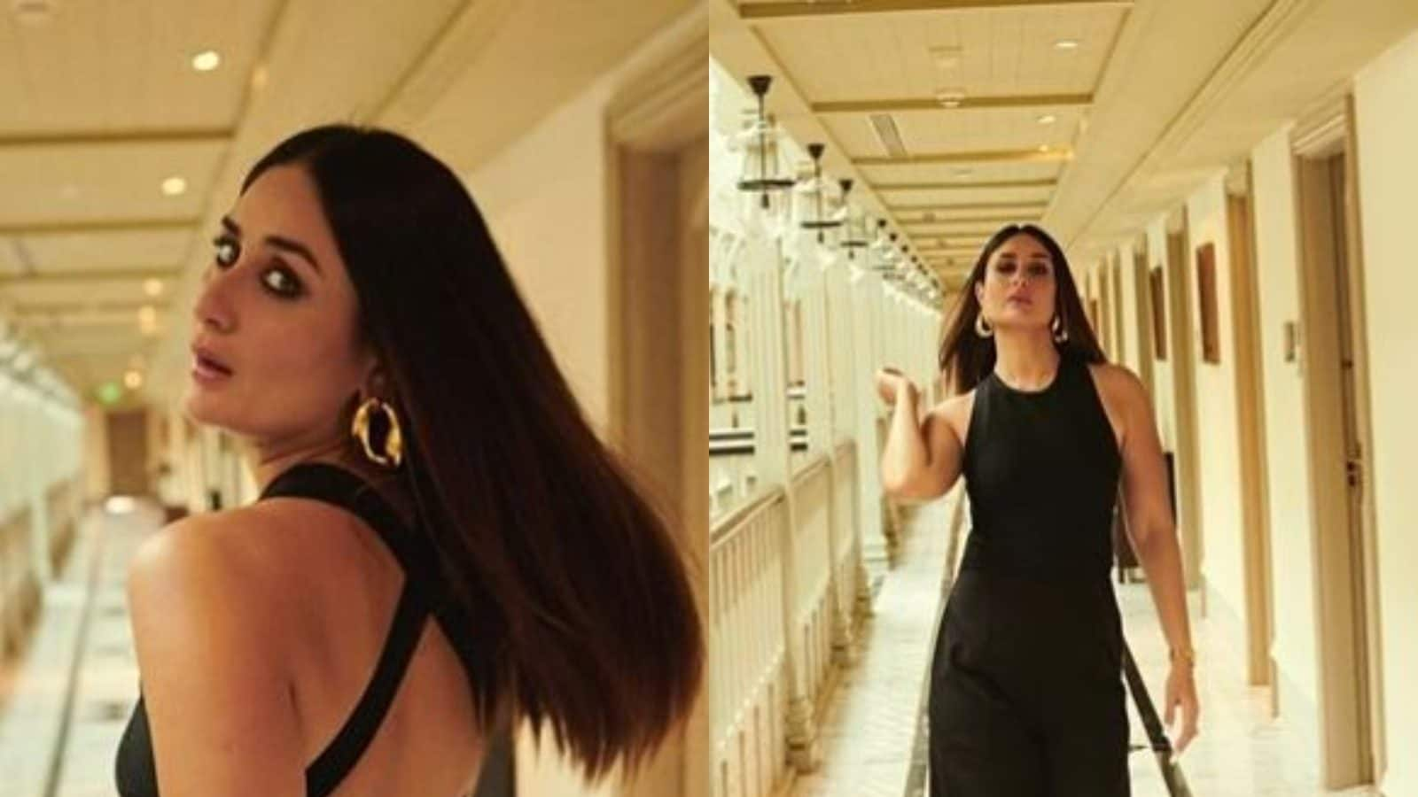 Kareena Ke Sexy Video - Kareena Kapoor Khan Makes Heads Turn in Sexy Black Jumpsuit, Sonam Kapoor  All Praises for Bebo - News18