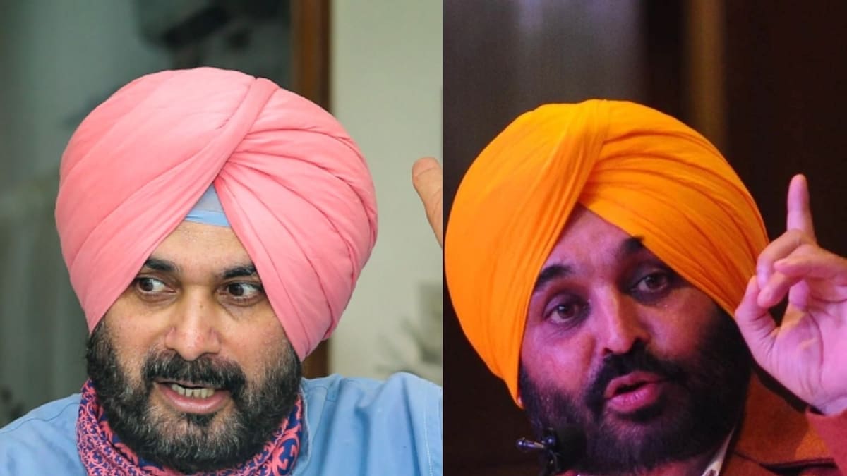 Punjab Cong Leader Navjot Sidhu Backs 'Honest Man' Mann in Fighting Mafia A Day after 'Puppet' Jibe