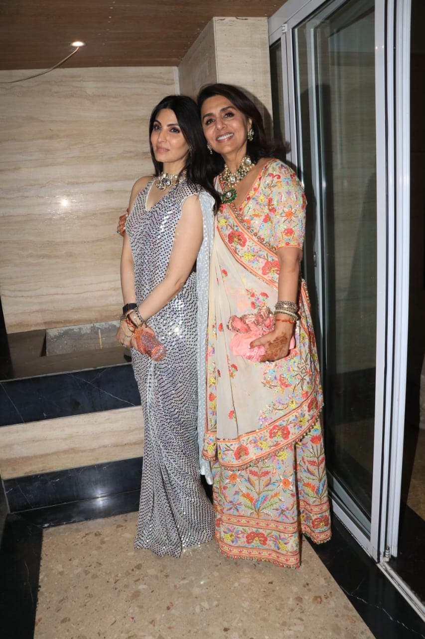 Ranbir Kapoor's mother Neetu Kapoor, and sister Riddhima Kapoor Sahni ahead of his wedding