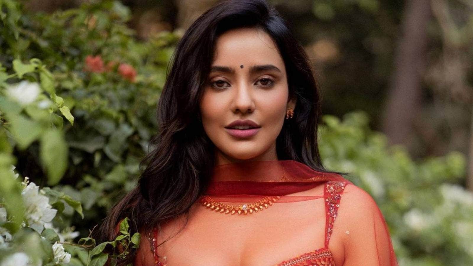 neha sharma red dress Neha Sharma Oozes Sexiness In Red Floral Lehenga, Check Out The Diva's Sultry Pictures