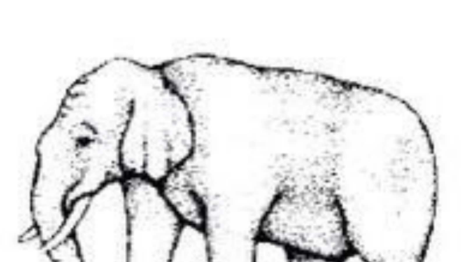 Four Legs or Five? Old Optical Illusion About Elephant is Back to ...