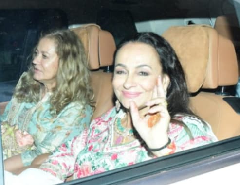 Soni Razdan spotted after Alia Bhatt and Ranbir Kapoor's haldi 