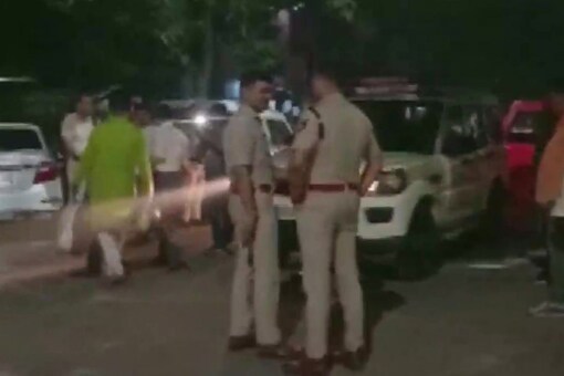  The victim, Jitu Chaudhary, was attacked in Mayur Vihar phase-3 at around 8:15 pm this evening. (Image: Twitter ANI)