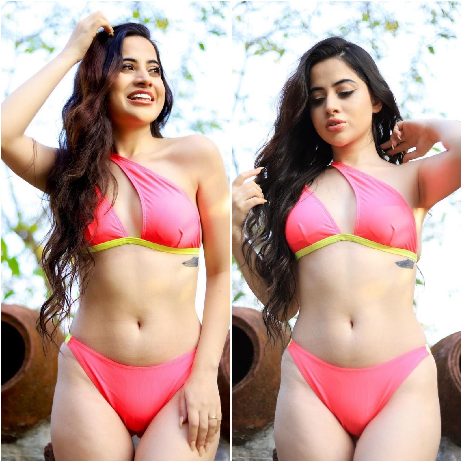 Xnxx Tv Rakhie Sawant Xxx - Urfi Javed Sets Temperature Soaring In Pink Bikini, Even Rakhi Sawant Is  Impressed - News18
