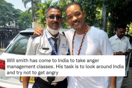 The purpose of his visit is unclear but Desi Twitter, naturally, has ideas. (Photo: Twitter)