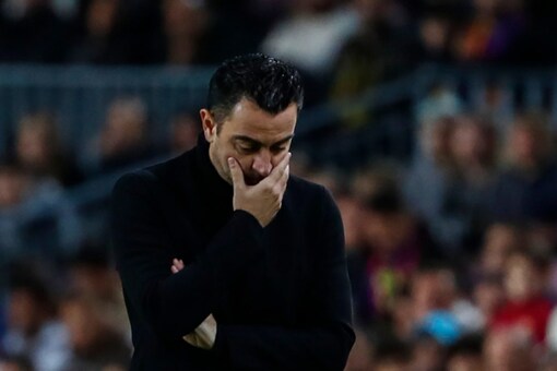 Barcelona's head coach Xavi Hernandez (AP Photo/Joan Monfort)