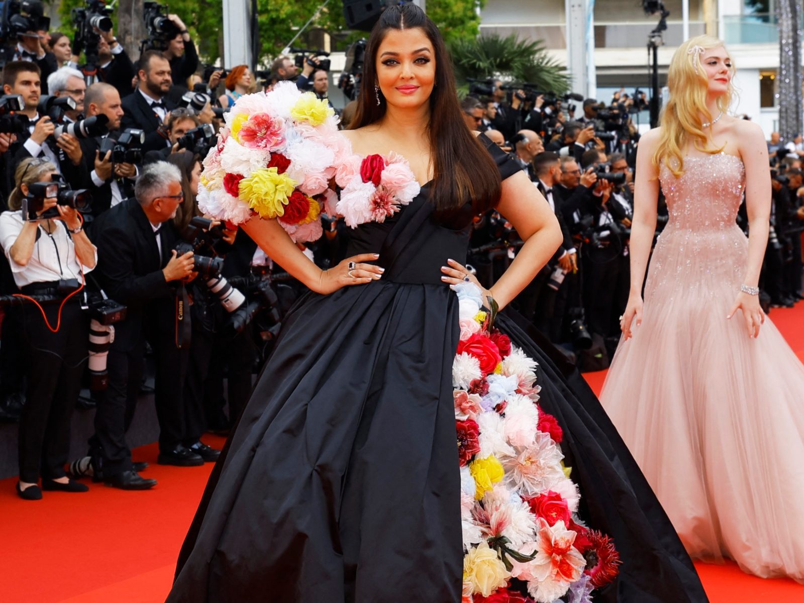 CANNES, FRANCE – MAY 13, 2018: Aishwarya Rai walks the red carpet for the  'Sink or Swim' screening at the Festival de Cannes (Ph: Mickael Chavet  Stock Photo - Alamy