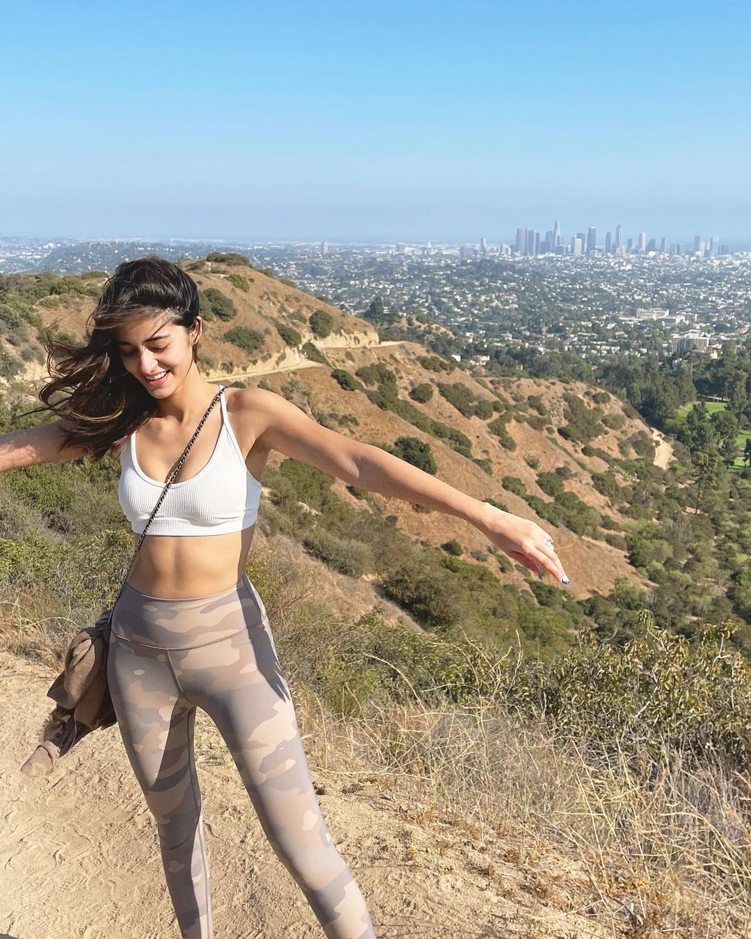 Ananya Panday Looks Smart And Chic In Black Sports Bra And