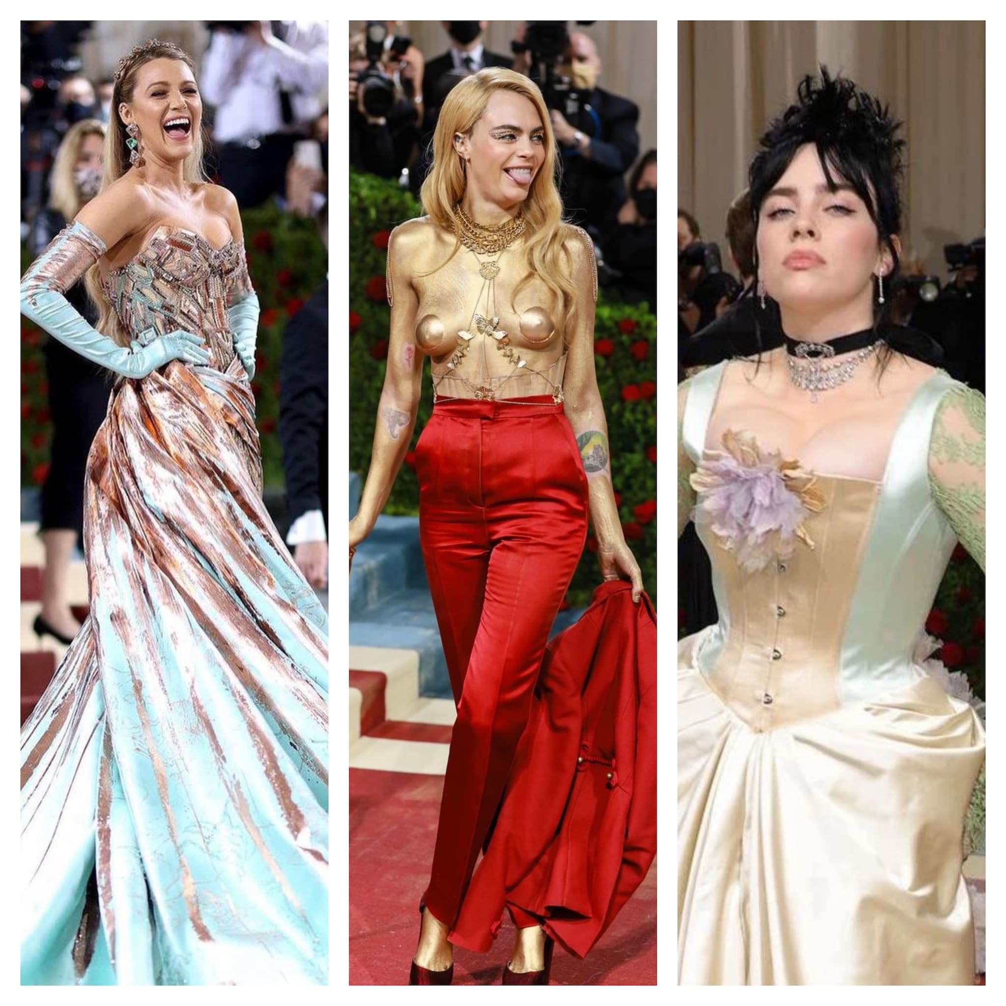 Met Gala: Kardashian as Monroe, a gilded Blake Lively