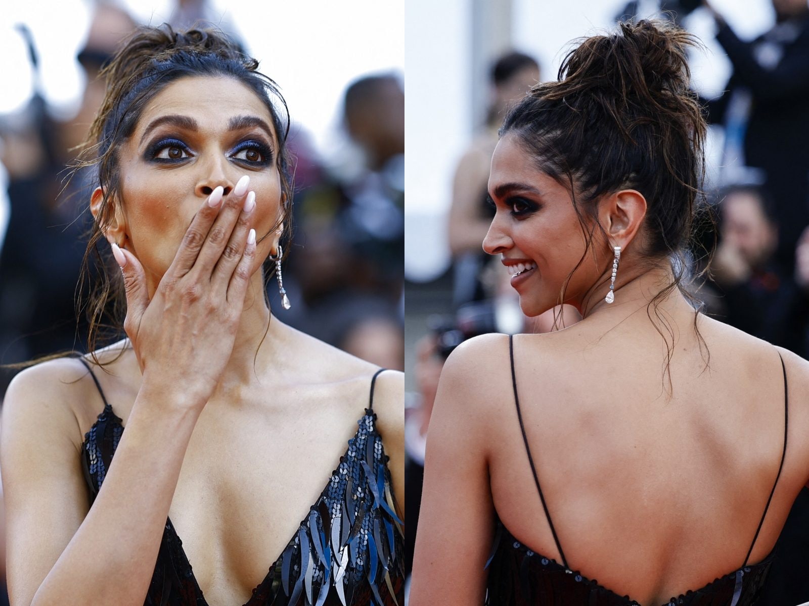 Deepika Padukone Blows Kiss in Super Hot Embellished Gown on Cannes Red  Carpet; See Pics - News18