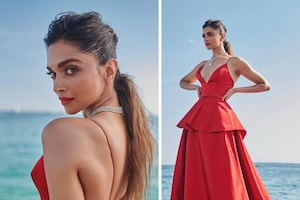 Deepika Padukone Paints The Town Red In Custom Louis Vuitton Gown At 2022 Cannes Film Festival, See Pics