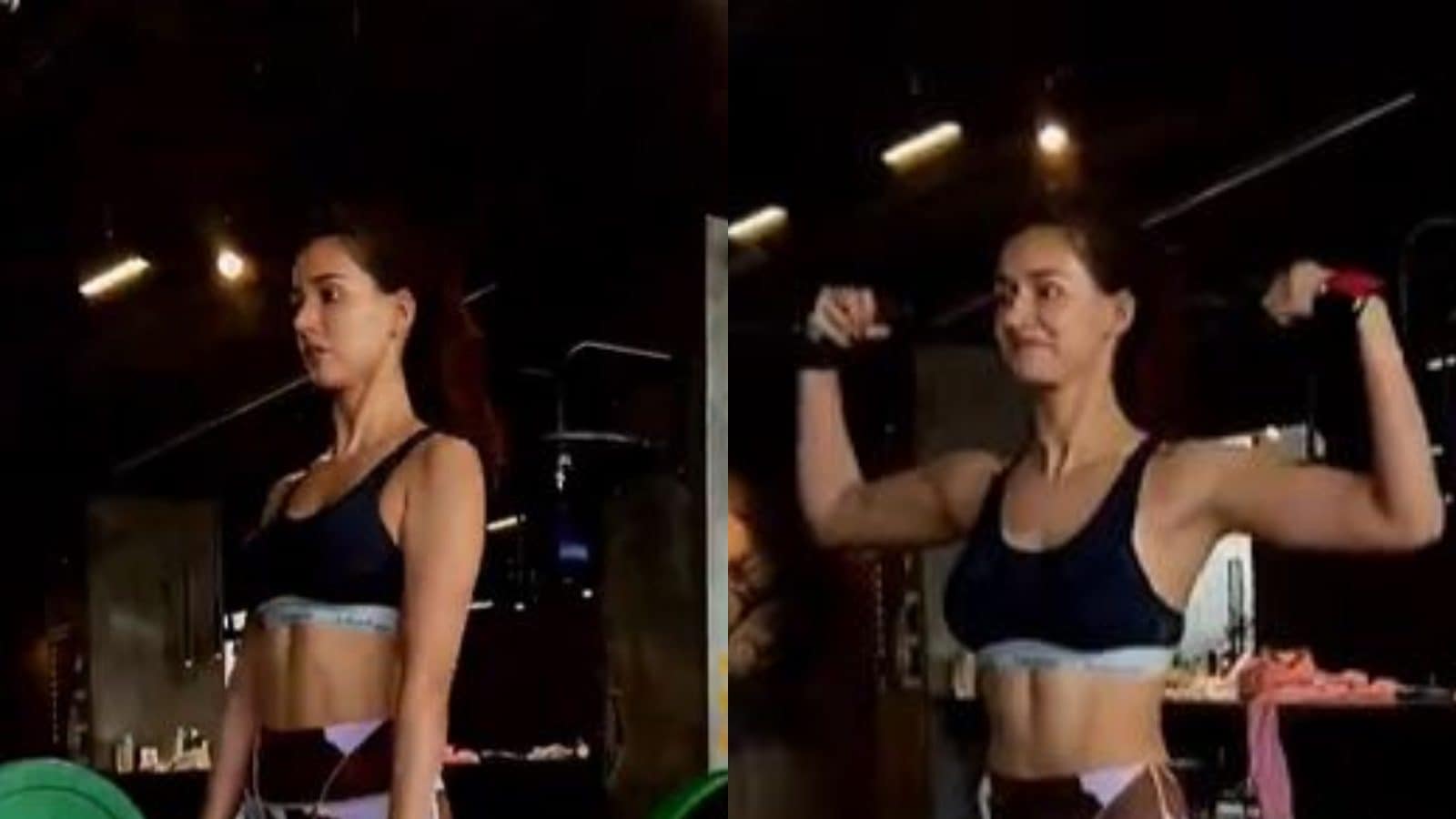 Disha Patani Flexes Her Biceps After Lifting Weights, Rumoured BF Tiger Shroff Says 'Ripped'