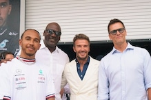 Lewis Hamilton Clicks Picture With David Beckham, Tom Brady and Michael Jordan at Miami Grand Prix
