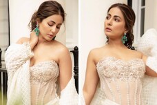 Hina Khan Looks Mesmerising In Sensuous Ivory Ensemble As She Spills Sass In London, See Her Stunning Pictures
