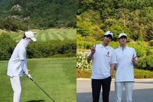 BTS: Jin, Lee Sang Yeob Twin in White as They Enjoy Windy Golfing Session, See Post