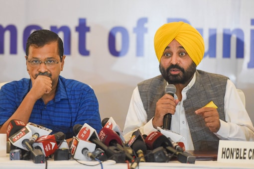 The AAP has been making a concerted effort to emerge as the main force against the ruling BJP in the state, with leaders like Kejriwal and others promising various guarantees to the electorate. (File image: PTI)