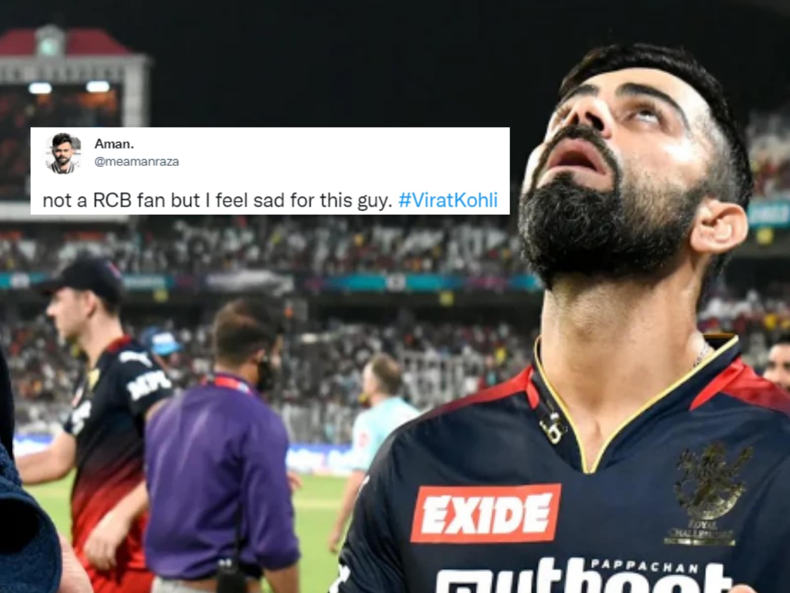 Fans Stand With Virat Kohli 