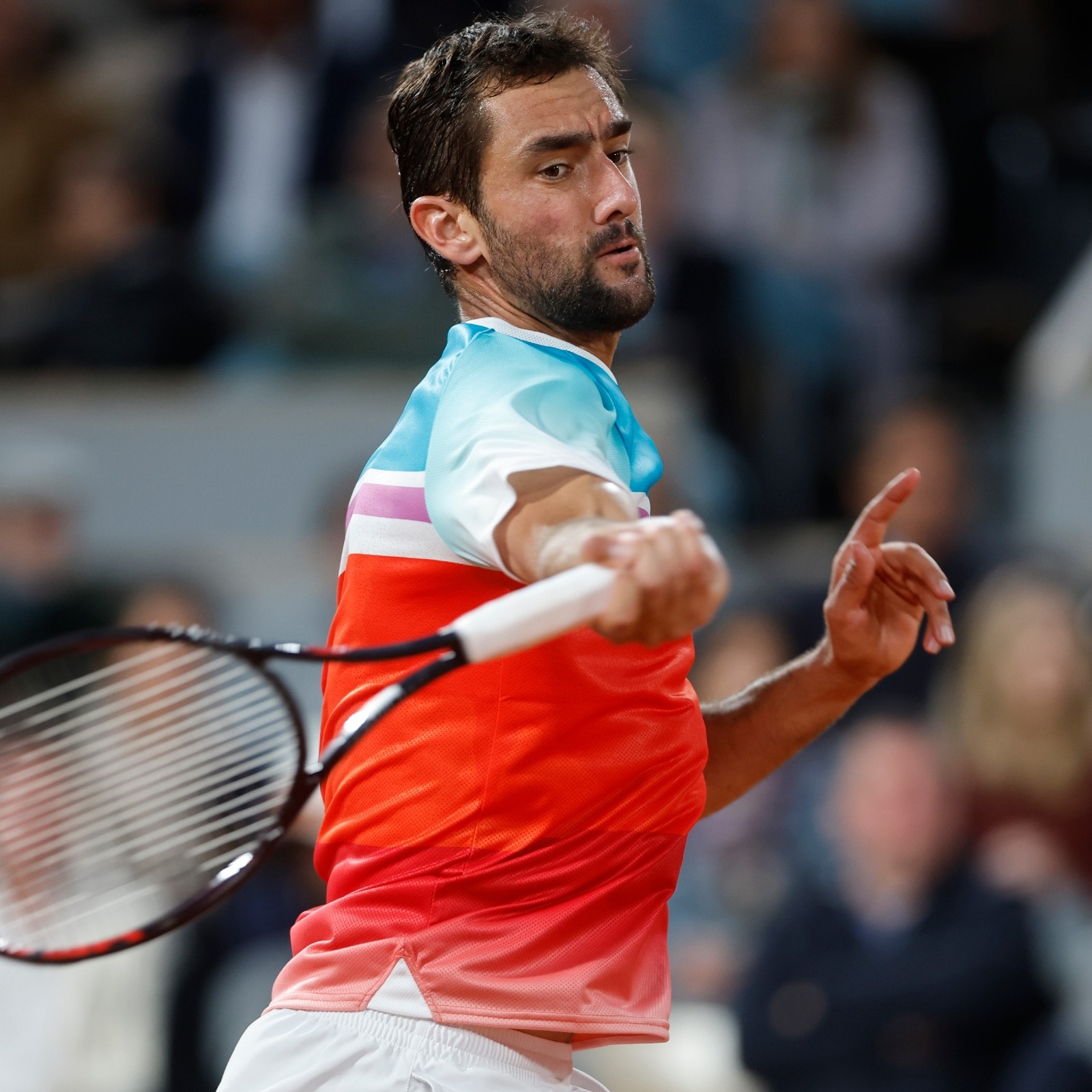 French Open 2022 Marin Cilic Downs Russian Second Seed Daniil Medvedev to Set Up Rublev Clash