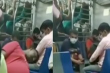 Video Shows Drowsy Commuter Falling Off Seat in Local Train and Mumbaikars Can Relate
