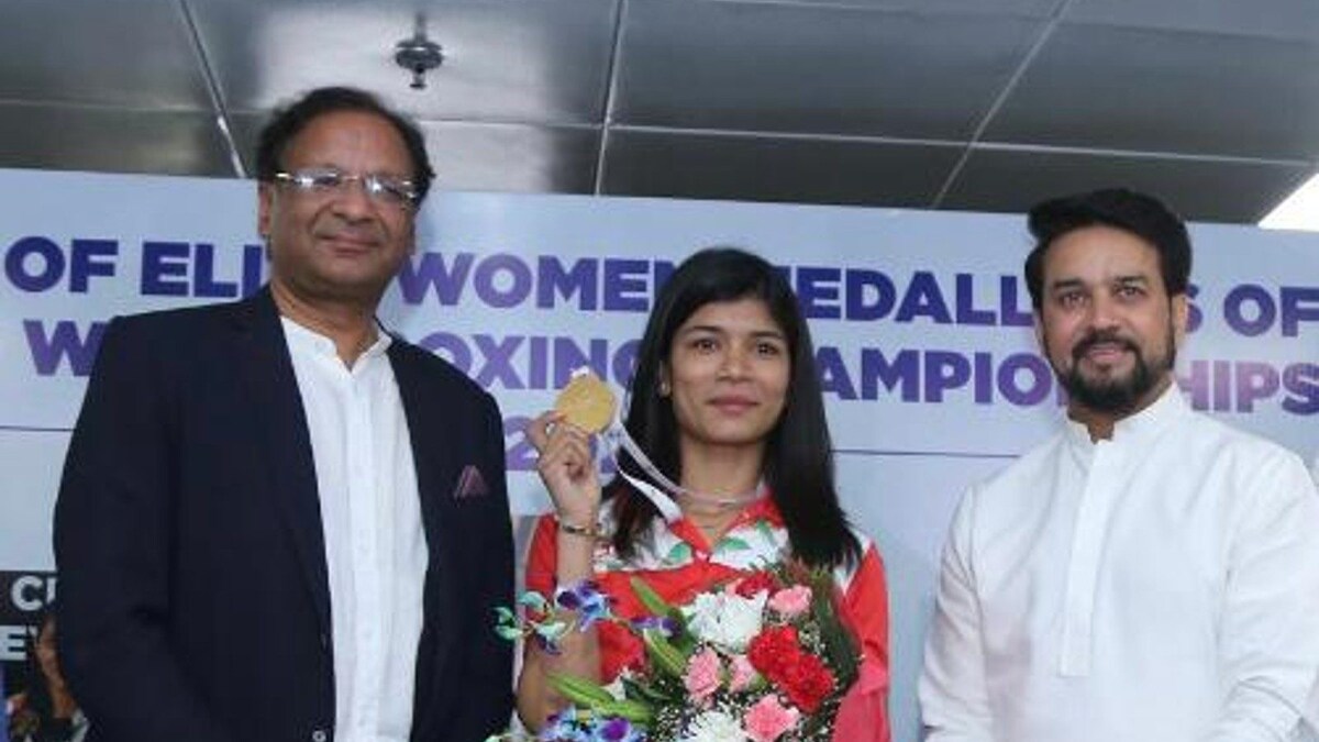 BFI and SAI Felicitate World Championships Medallists Nikhat Zareen, Parveen and Manisha