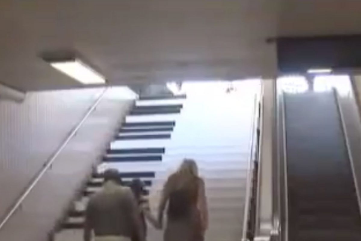 Is it Possible to Make People Ditch Escalators and Take the Stairs? This Clip  Says 'Yes'