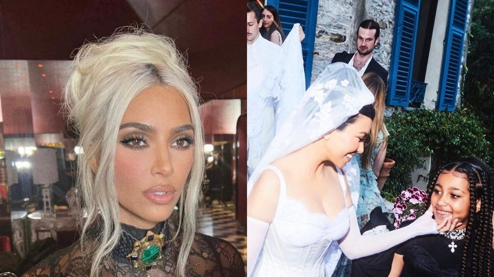 Kim Kardashian Posts Unseen Pics from Kourtney Kardashian-Travis Barker  Wedding: 'Kravis Forever' - News18