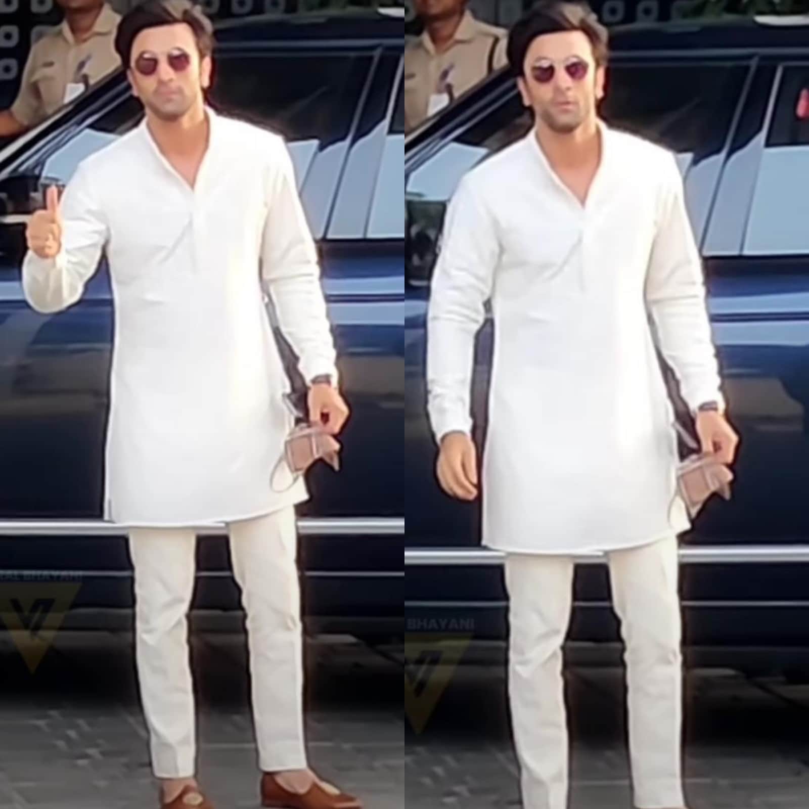 Ranbir Kapoor Makes Style Statement in White Kurta, Fan Says 'Only He Can  Look This Hot in Morning' - News18